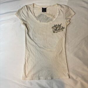 Metal Mulisha - Off-White Short Sleeve Graphic Tee | Size: X-Small